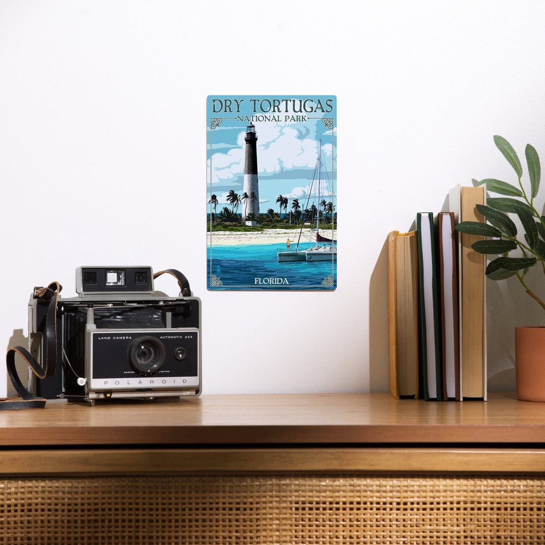Dry Tortugas National Park, Florida, Lighthouse, Painterly Series, Metal Signs Metal Lantern Press 