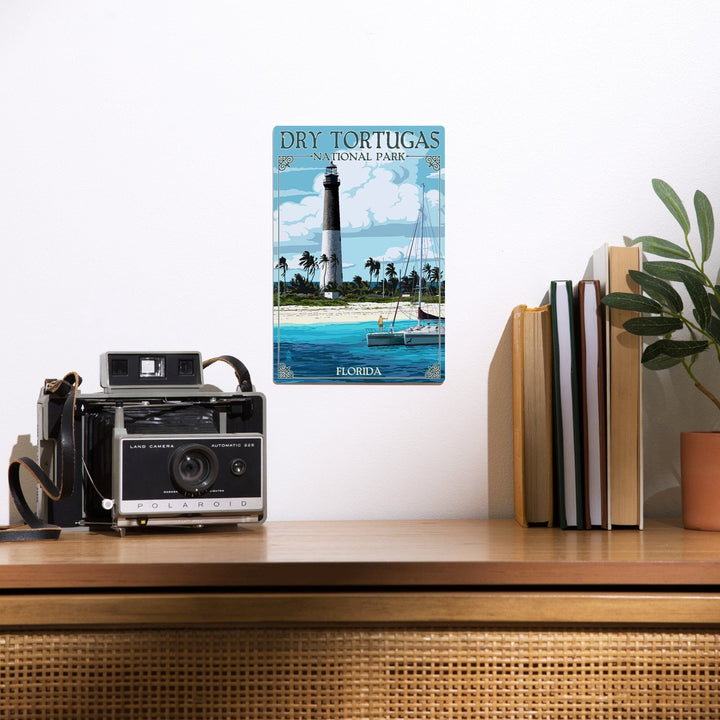Dry Tortugas National Park, Florida, Lighthouse, Painterly Series, Metal Signs Metal Lantern Press 