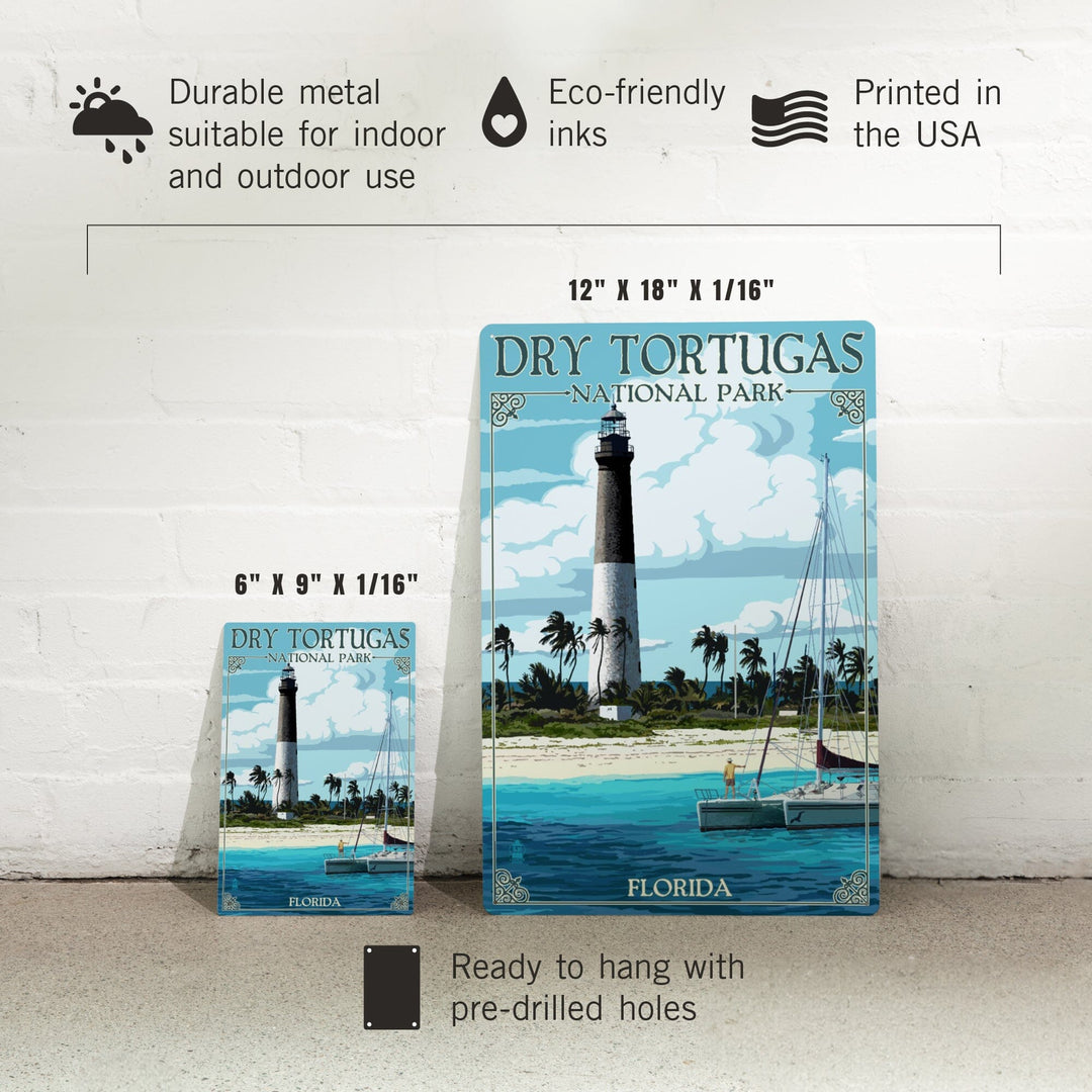 Dry Tortugas National Park, Florida, Lighthouse, Painterly Series, Metal Signs Metal Lantern Press 