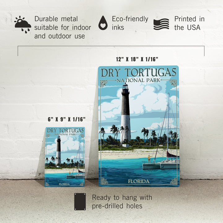 Dry Tortugas National Park, Florida, Lighthouse, Painterly Series, Metal Signs Metal Lantern Press 