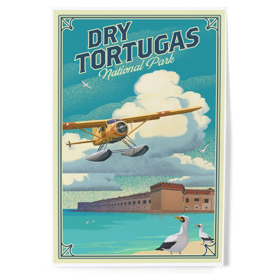 Dry Tortugas National Park, Florida, Lithograph National Park Series, Art & Giclee Prints Art Lantern Press 