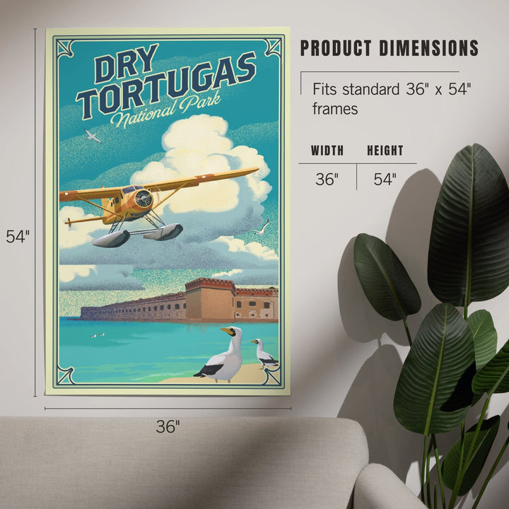 Dry Tortugas National Park, Florida, Lithograph National Park Series, Art & Giclee Prints Art Lantern Press 