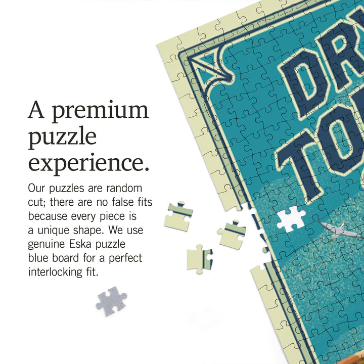 Dry Tortugas National Park, Florida, Lithograph National Park Series, Jigsaw Puzzle Puzzle Lantern Press 