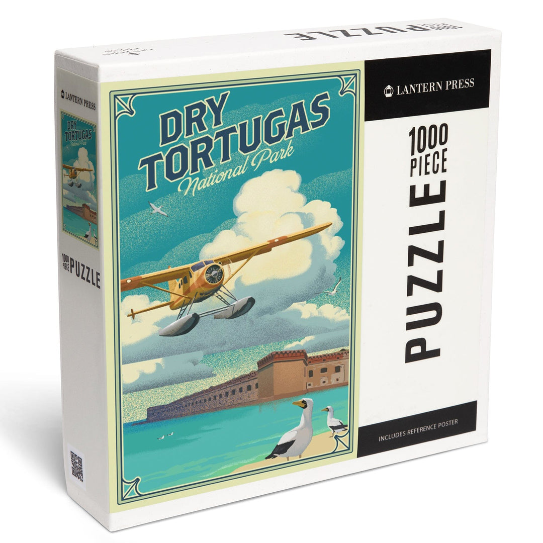 Dry Tortugas National Park, Florida, Lithograph National Park Series, Jigsaw Puzzle Puzzle Lantern Press 