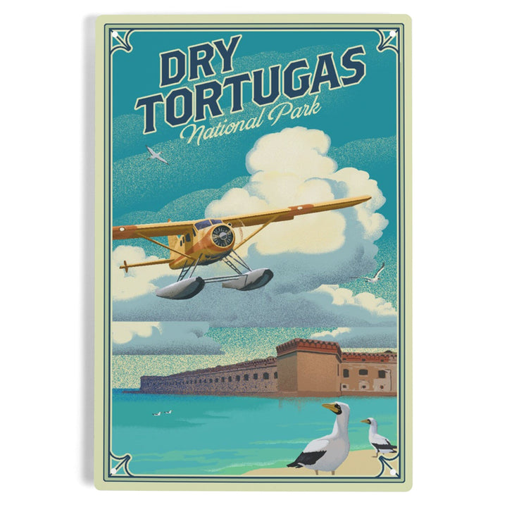 Dry Tortugas National Park, Florida, Lithograph National Park Series, Metal Signs Metal Lantern Press 