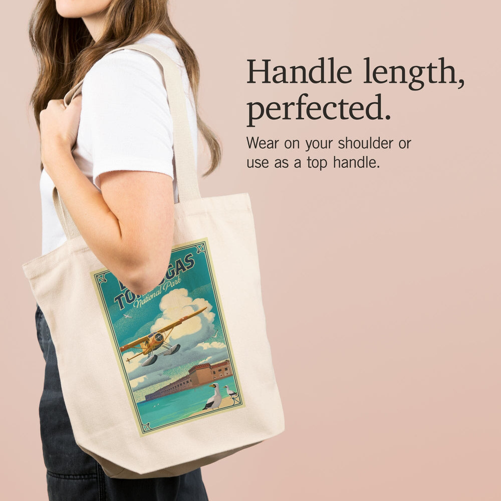 Dry Tortugas National Park, Florida, Lithograph National Park Series, Tote Bag Totes Lantern Press 