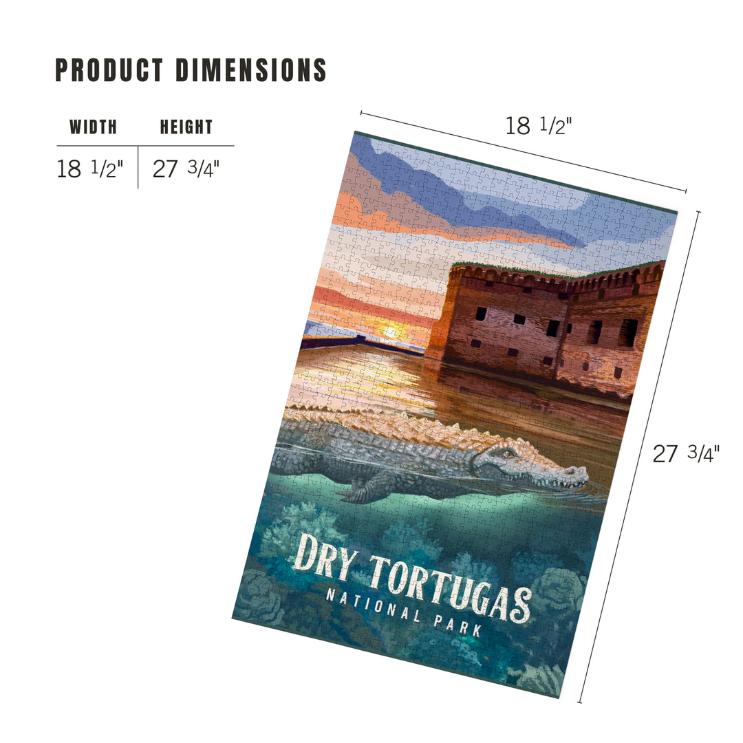 Dry Tortugas National Park, Florida, Painterly National Park Series, Jigsaw Puzzle Puzzle Lantern Press 