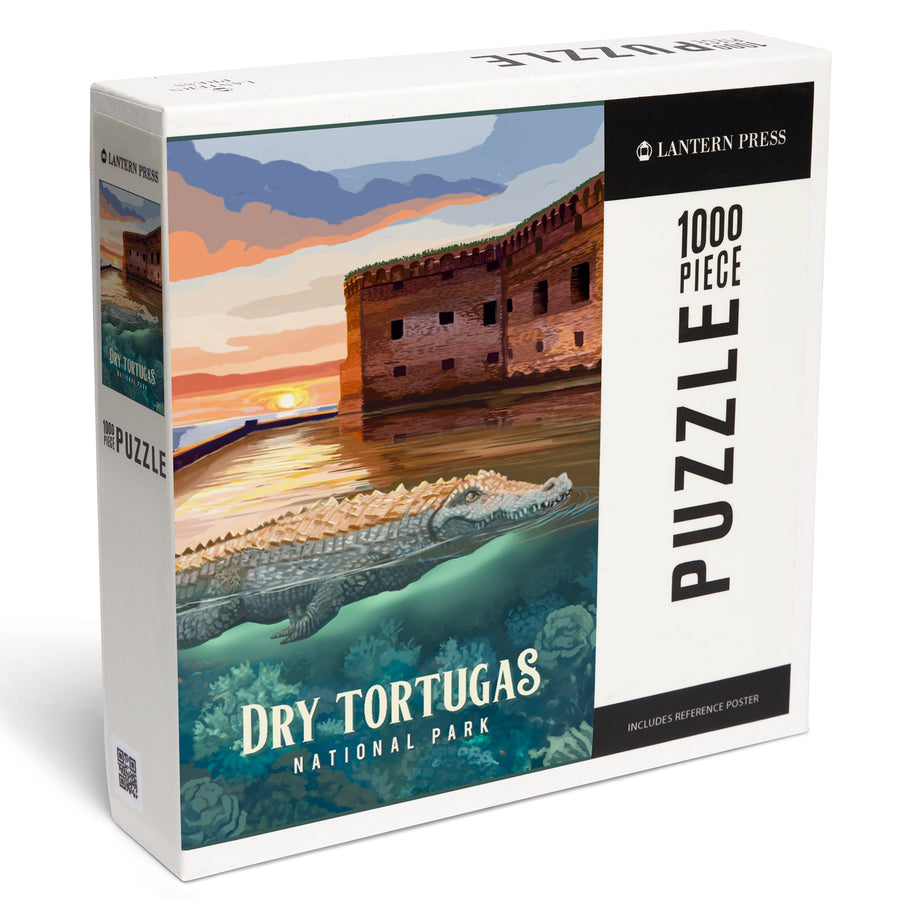 Dry Tortugas National Park, Florida, Painterly National Park Series, Jigsaw Puzzle Puzzle Lantern Press 