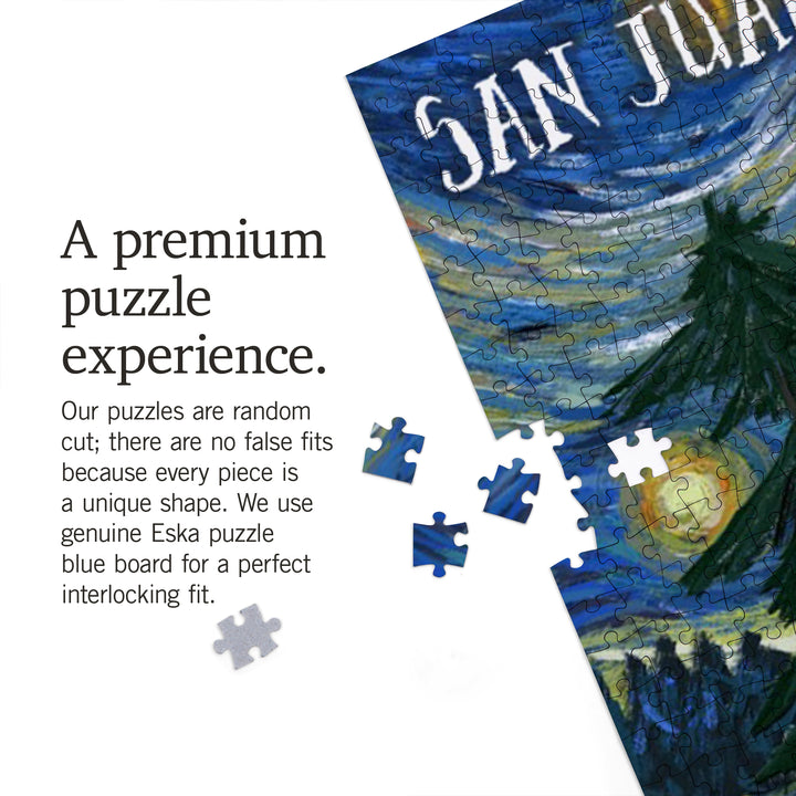Durango, Colorado, San Juan Sasquatch, Starry Night, Jigsaw Puzzle Puzzle Lantern Press 