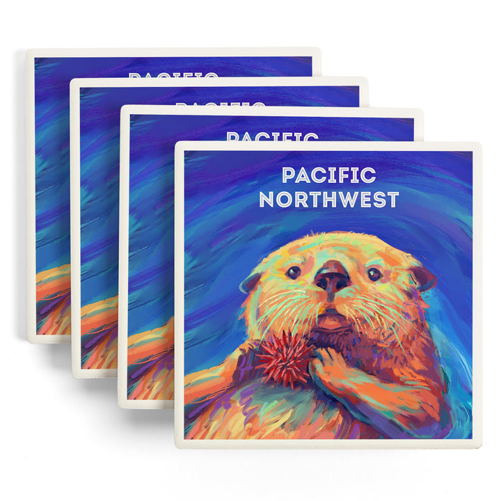 Pacific Northwest, Vivid, Sea Otter, Coasters