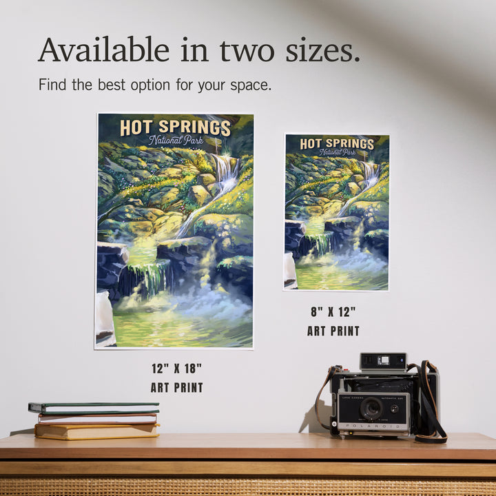 Hot Springs National Park, Arkansas, Oil Painting, Art & Giclee Prints