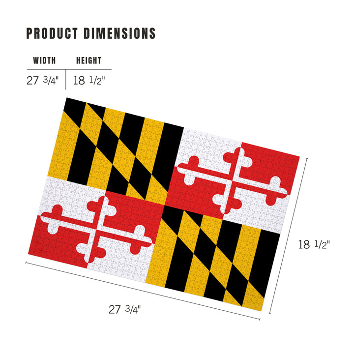 Maryland, State Flag, 1000 Piece Jigsaw Puzzle