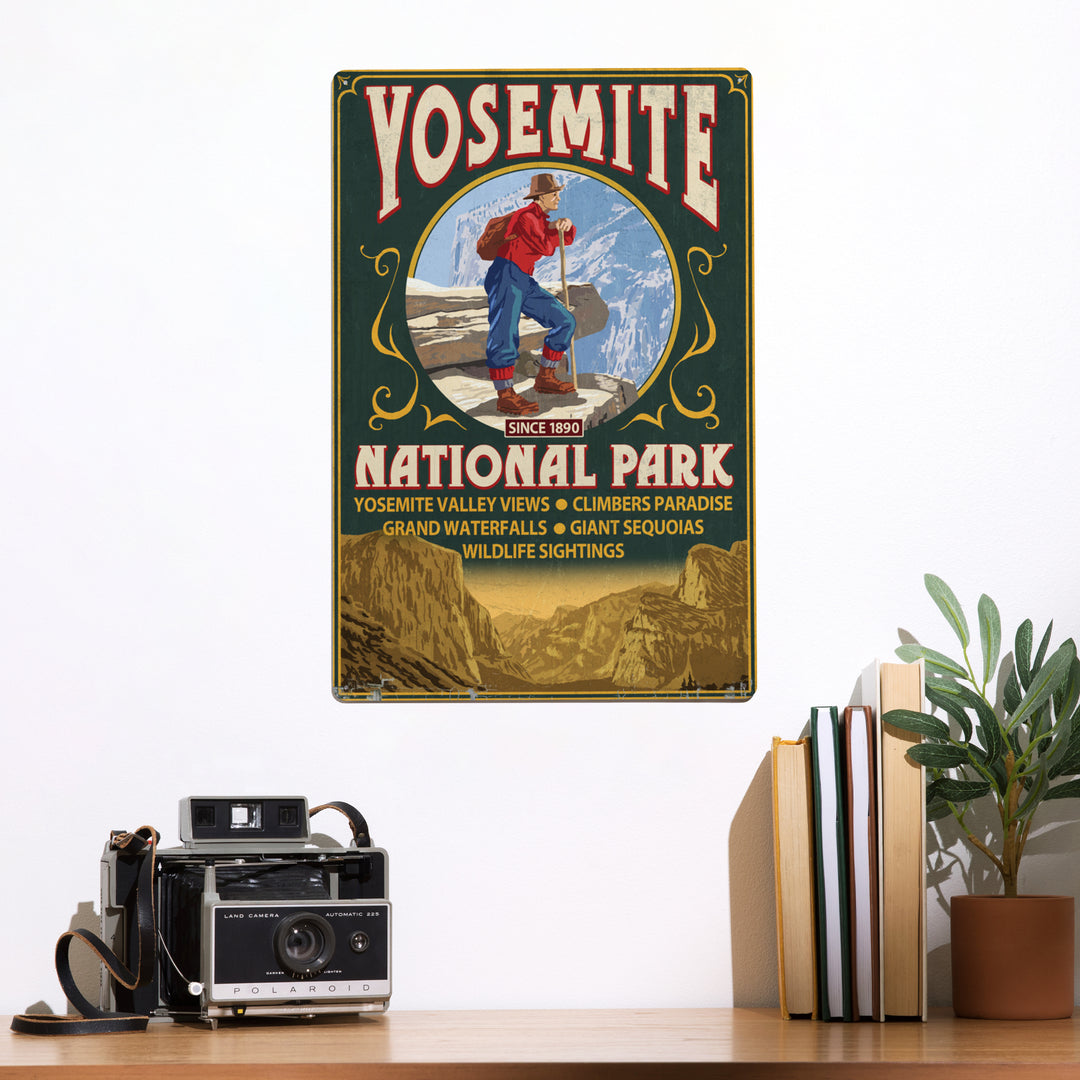 Yosemite National Park, California, Half Dome Vintage Sign, Metal Signs