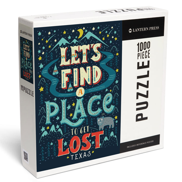 Texas, Let's Find a Place to Get Lost, 1000 Piece Jigsaw Puzzle