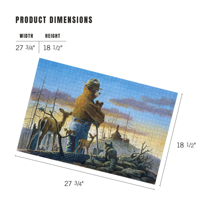 Smokey Bear, Among the Homeless, Help Prevent Destructive Forest Fires, Jigsaw Puzzle