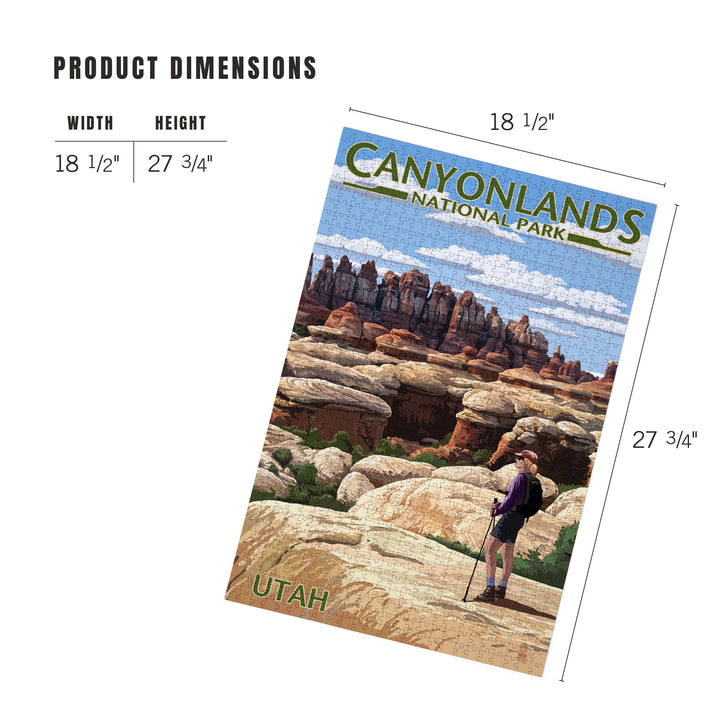 Canyonlands National Park, Utah, Hiker Scene, Jigsaw Puzzle