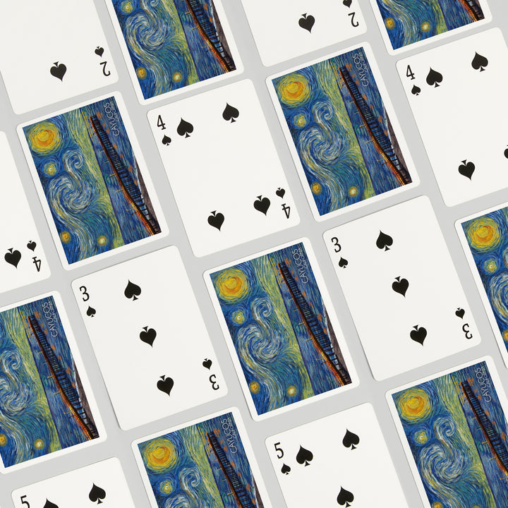 Playing Cards, Cayucos, California, Pier, Starry Night, 52 Card Deck with Jokers in Box, Unique Art