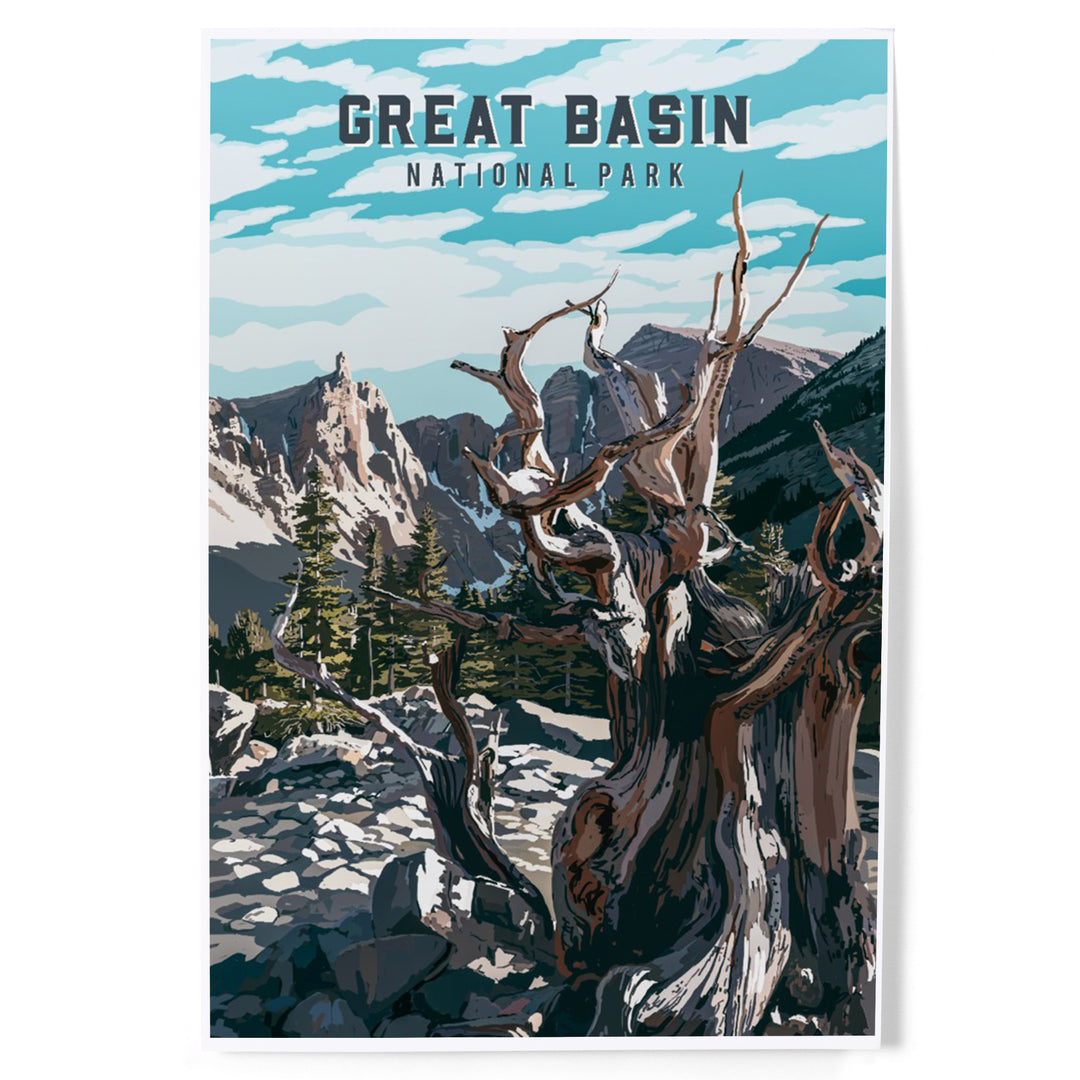 Great Basin National Park, Nevada, Painterly National Park Series, Art & Giclee Prints