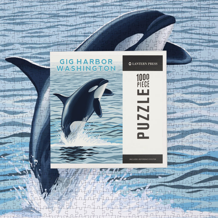 Gig Harbor, Washington, Orca Whale Jumping, Jigsaw Puzzle