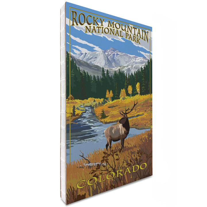 Lined 6x9 Journal, Rocky Mountain National Park, Colorado, Mummy Range, Elk, Lay Flat, 193 Pages, FSC paper
