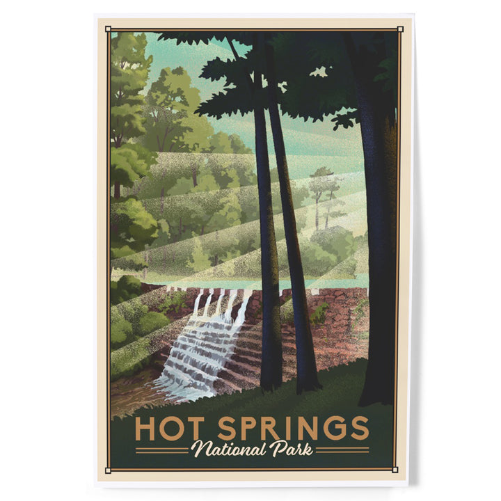 Hot Springs National Park, Lithograph, Art & Giclee Prints
