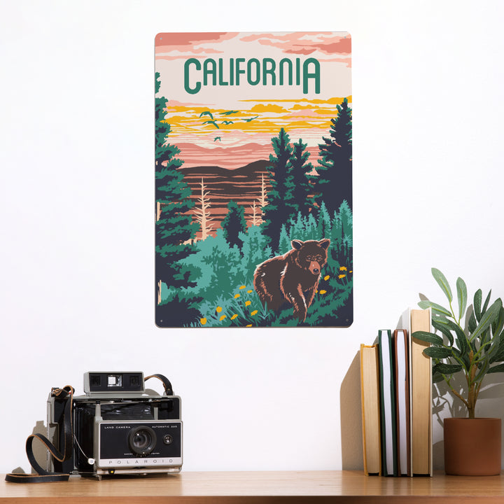 California, Explorer Series, Bear, Metal Signs