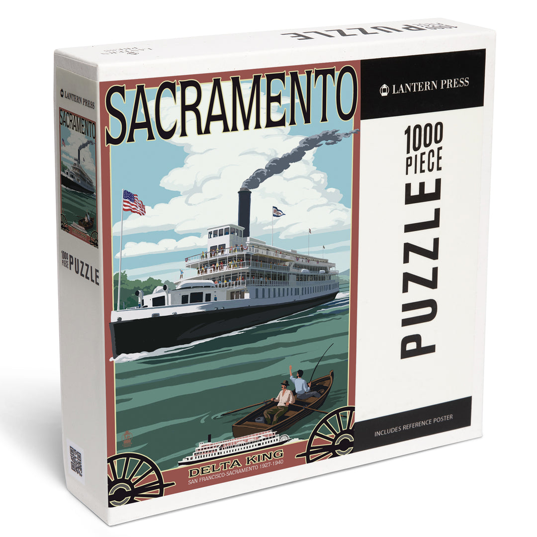 Sacramento, California, Delta King Riverboat, Jigsaw Puzzle