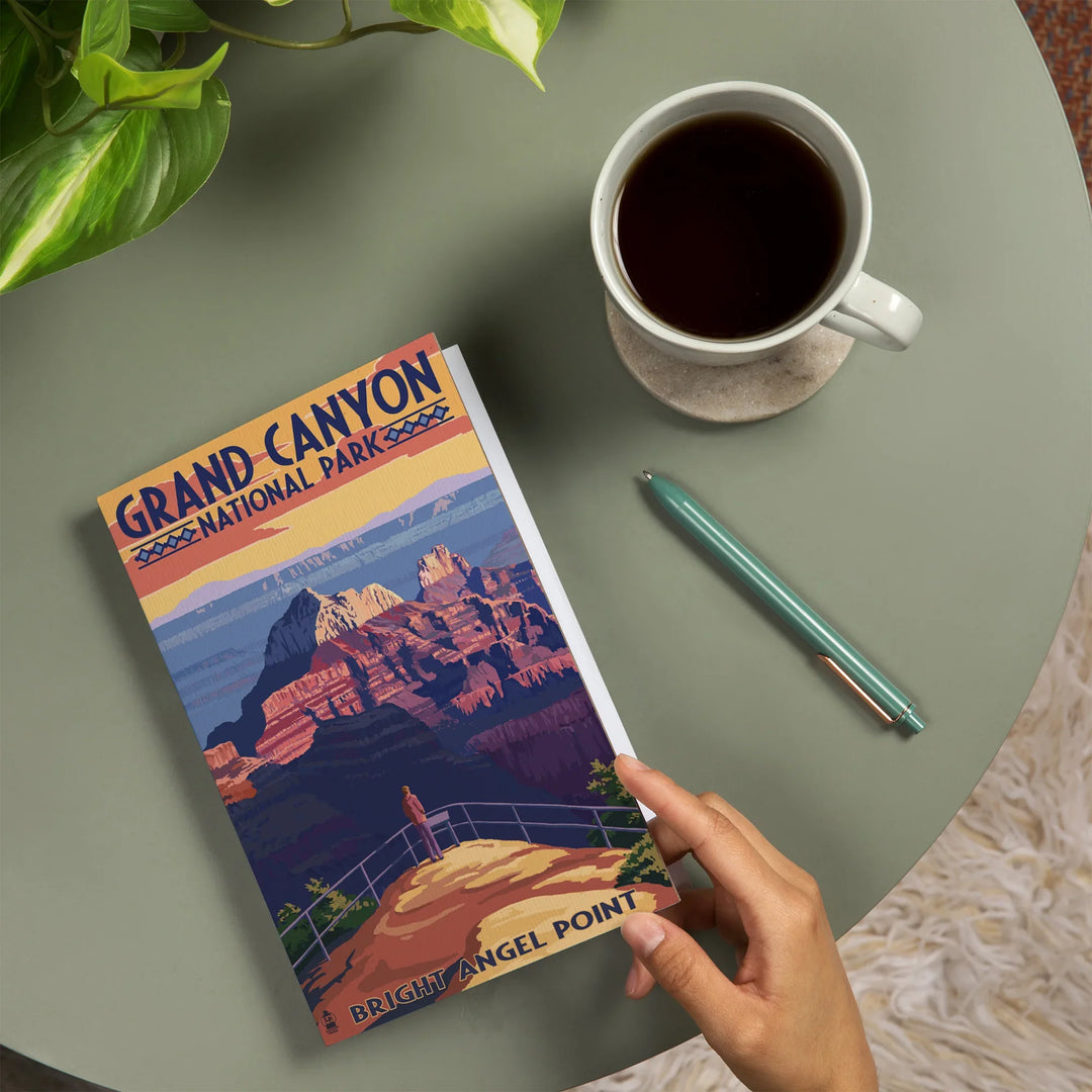Lined 6x9 Journal, Grand Canyon National Park, Arizona, Bright Angel Point, Lay Flat, 193 Pages, FSC paper