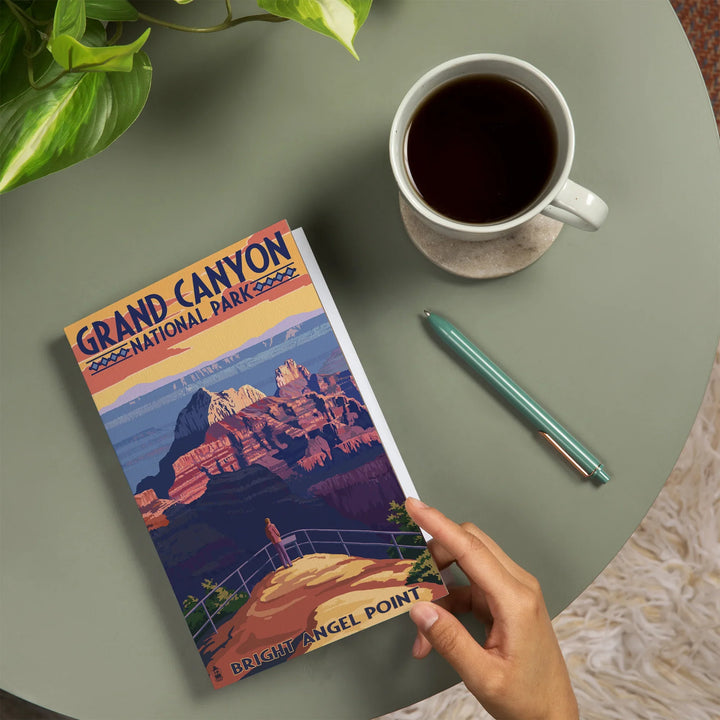 Lined 6x9 Journal, Grand Canyon National Park, Arizona, Bright Angel Point, Lay Flat, 193 Pages, FSC paper