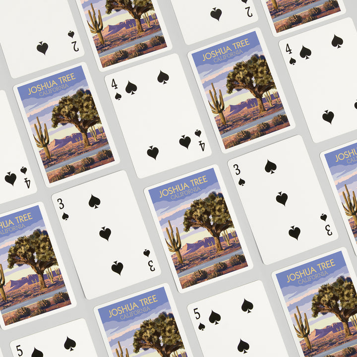 Playing Cards, Joshua Tree, California, Painterly, Desert Scene, 52 Card Deck with Jokers in Box, Unique Art