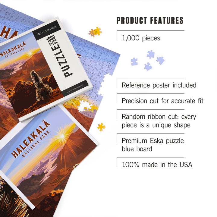 Haleakala National Park, Hawaii, Painterly Series, Jigsaw Puzzle