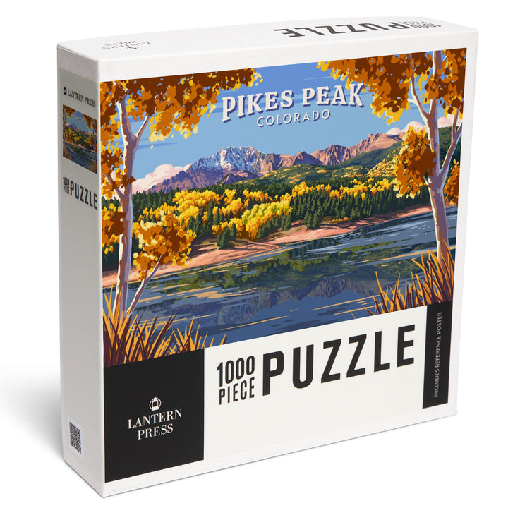 Divide, Colorado, Painterly, Fall Mountain Scene, Jigsaw Puzzle