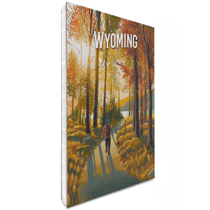 Lined 6x9 Journal, Wyoming, Walk In The Woods, Day Hike, Lay Flat, 193 Pages, FSC paper