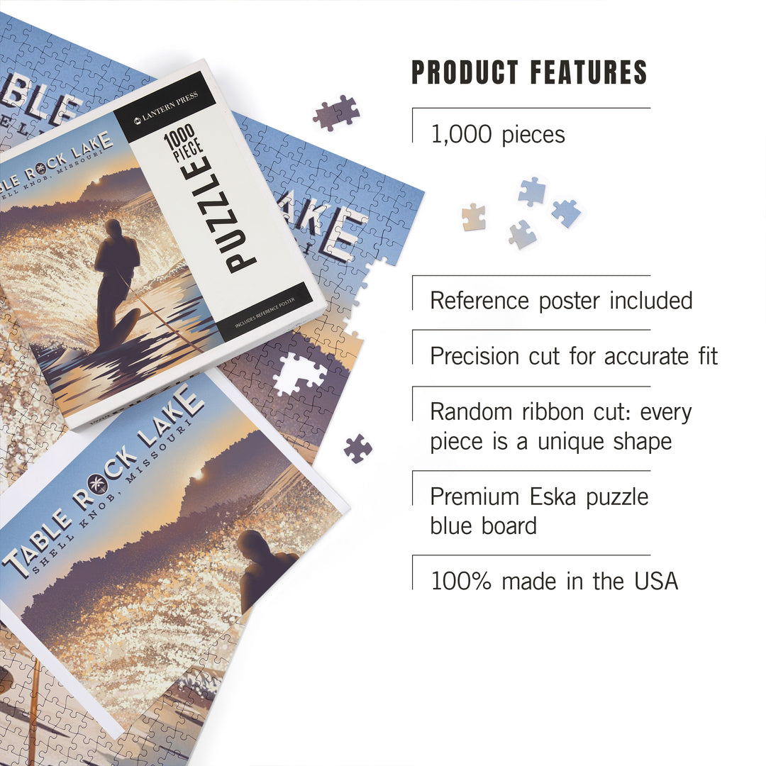 Shell Knob, Missouri, Table Rock Lake, Lean Into Adventure, 1000 Piece Jigsaw Puzzle