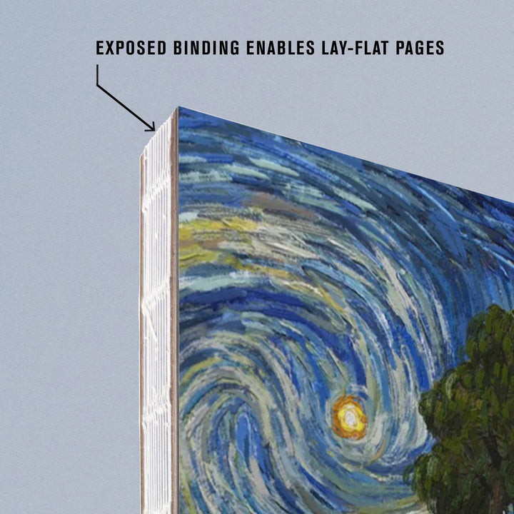 Lined 6x9 Journal, Sequoia National Park, California, Starry Night National Park Series, Lay Flat, 193 Pages, FSC paper