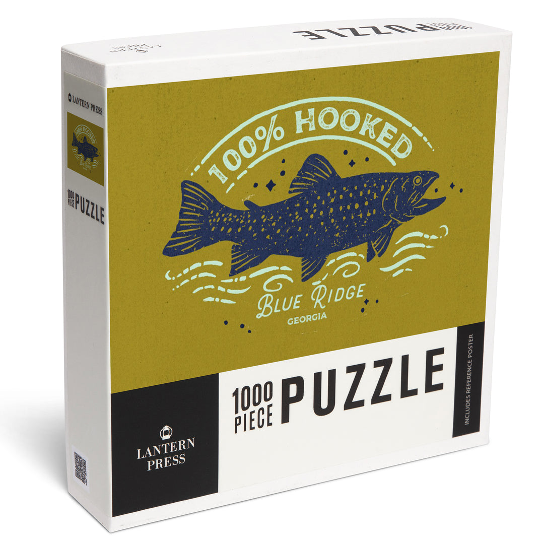 Blue Ridge, Georgia, Lake Life Series, 100 Percent Hooked, 1000 Piece Jigsaw Puzzle