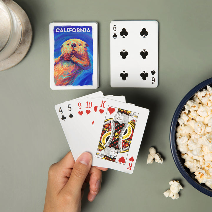 Playing Cards, California, Vivid, Sea Otter, 52 Card Deck with Jokers in Box, Unique Art