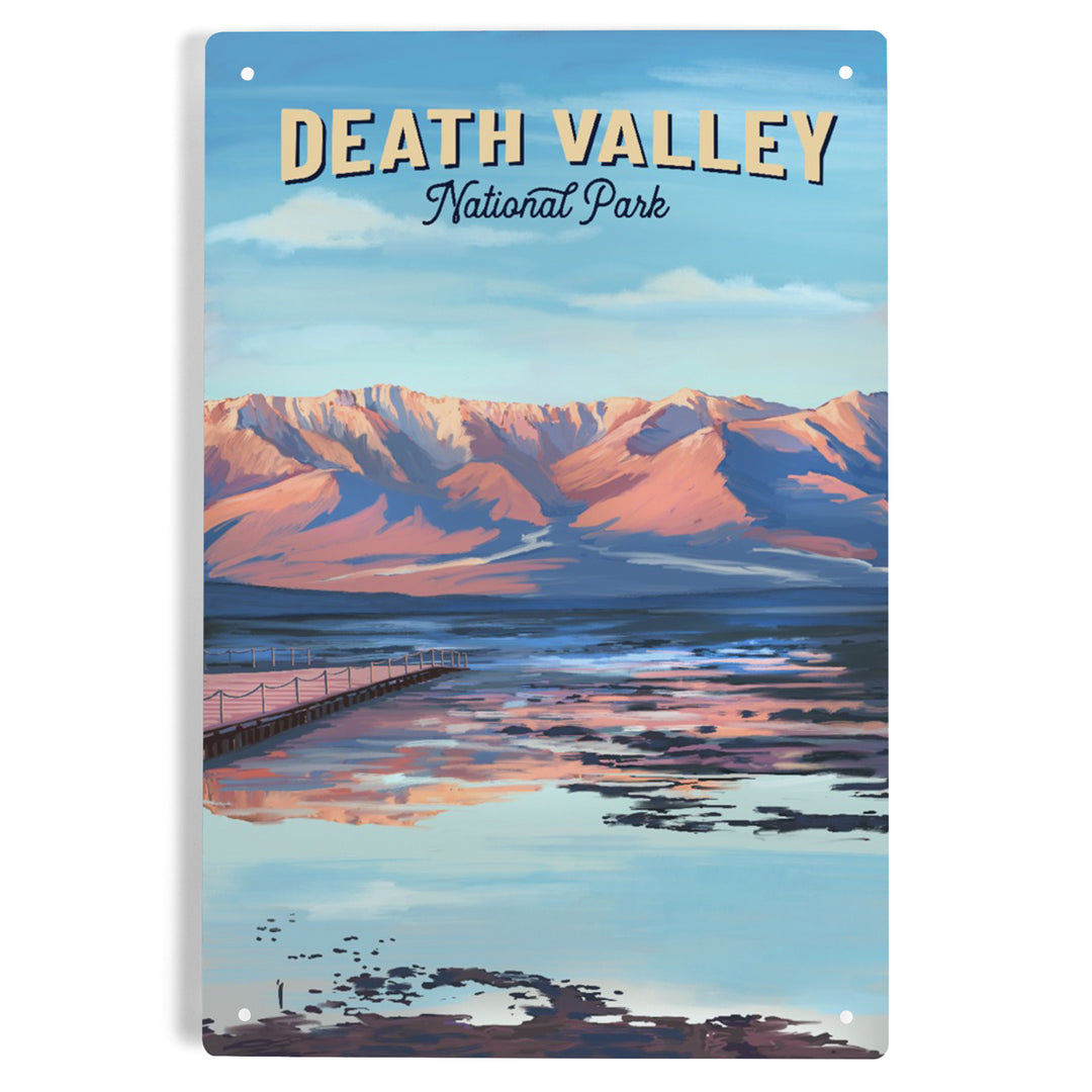 Death Valley National Park, California, Oil Painting, Metal Signs