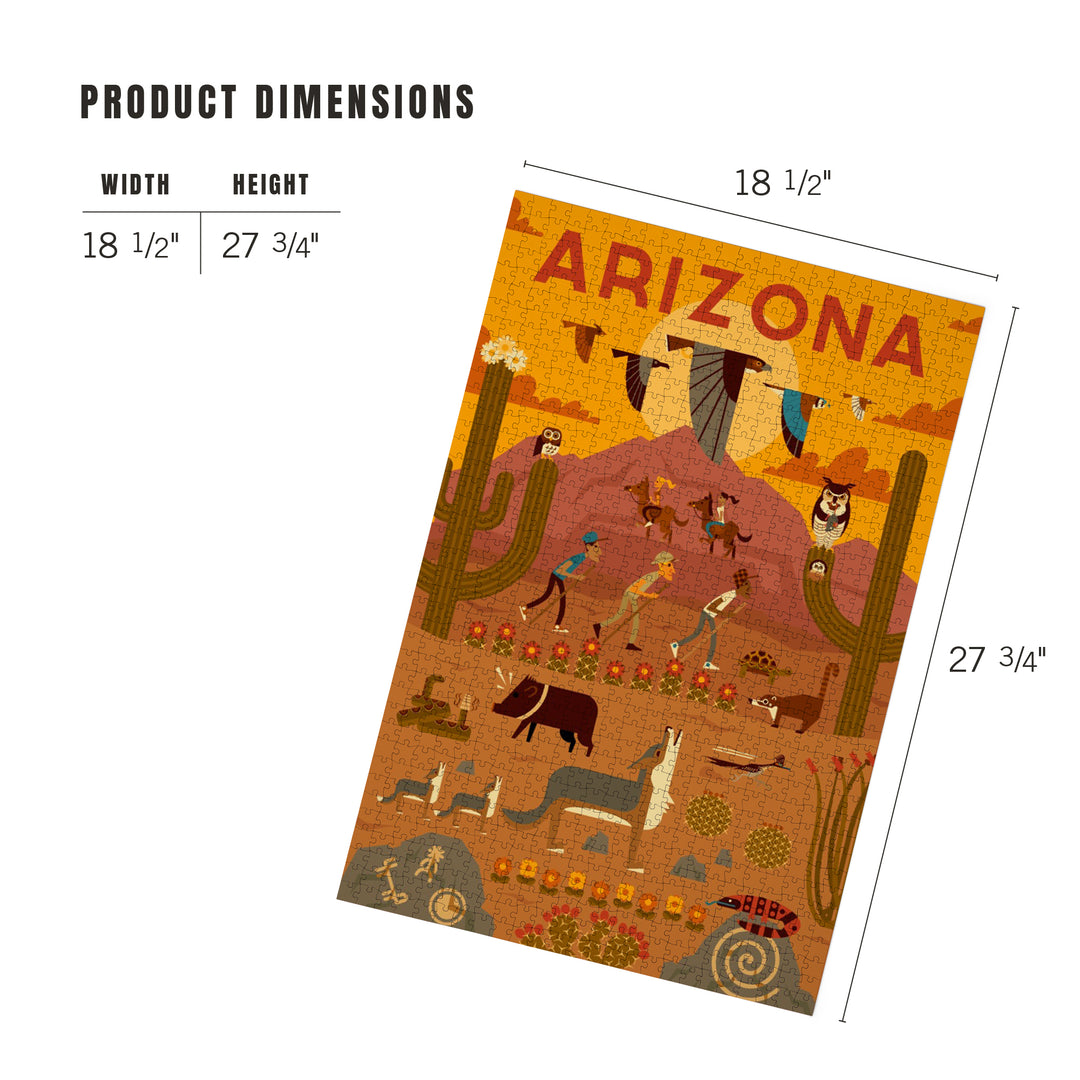 Arizona, Geometric, Jigsaw Puzzle