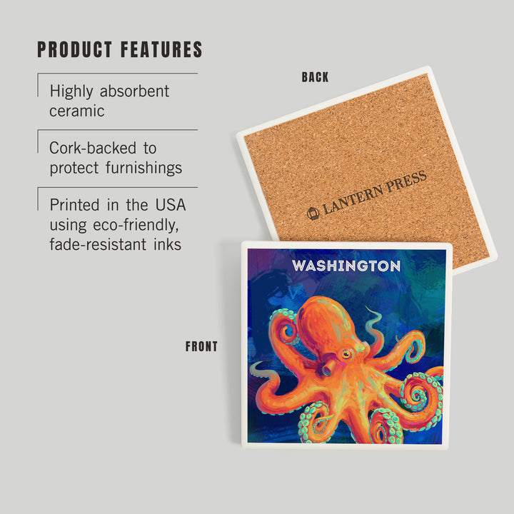 Washington, Vivid, Octopus, Coasters