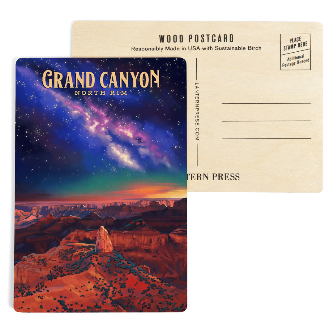 North Rim, Arizona, Oil Painting, Grand Canyon, Wood Sign and Postcards