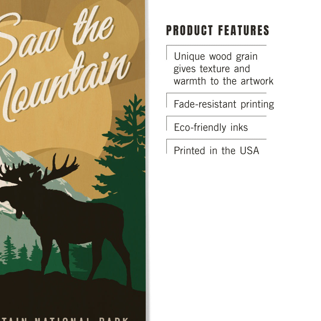 Rocky Mountain National Park, Colorado, I Saw the, Wood Sign and Postcards