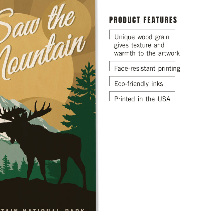 Rocky Mountain National Park, Colorado, I Saw the, Wood Sign and Postcards