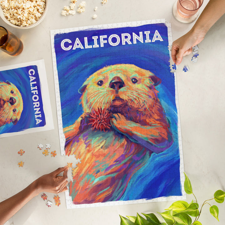 California, Vivid, Sea Otter, 1000 Piece Jigsaw Puzzle