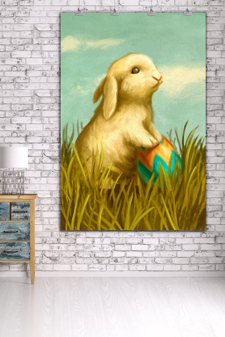 Easter Bunny, Oil Painting, Art & Giclee Prints Art Lantern Press 36 x 54 Giclee Print 