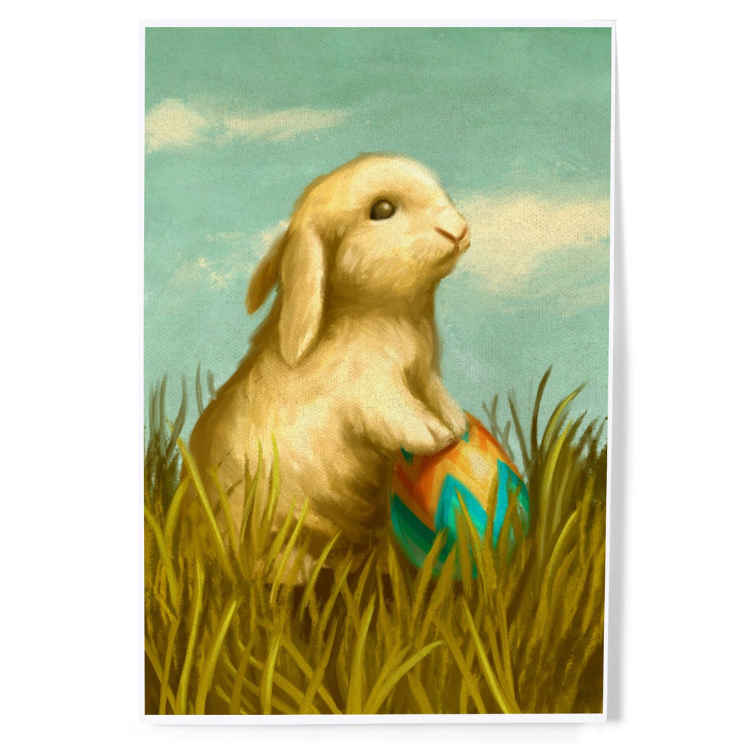 Easter Bunny, Oil Painting, Art & Giclee Prints Art Lantern Press 