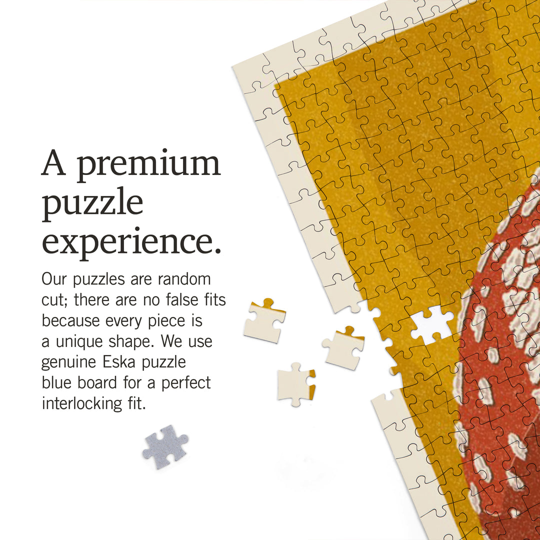 Eat Me Mushroom, Jigsaw Puzzle Puzzle Lantern Press 