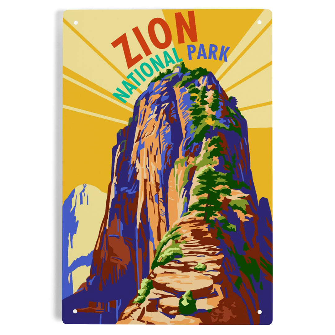 Zion National Park, Angel's Landing Psychedelic, Metal Signs