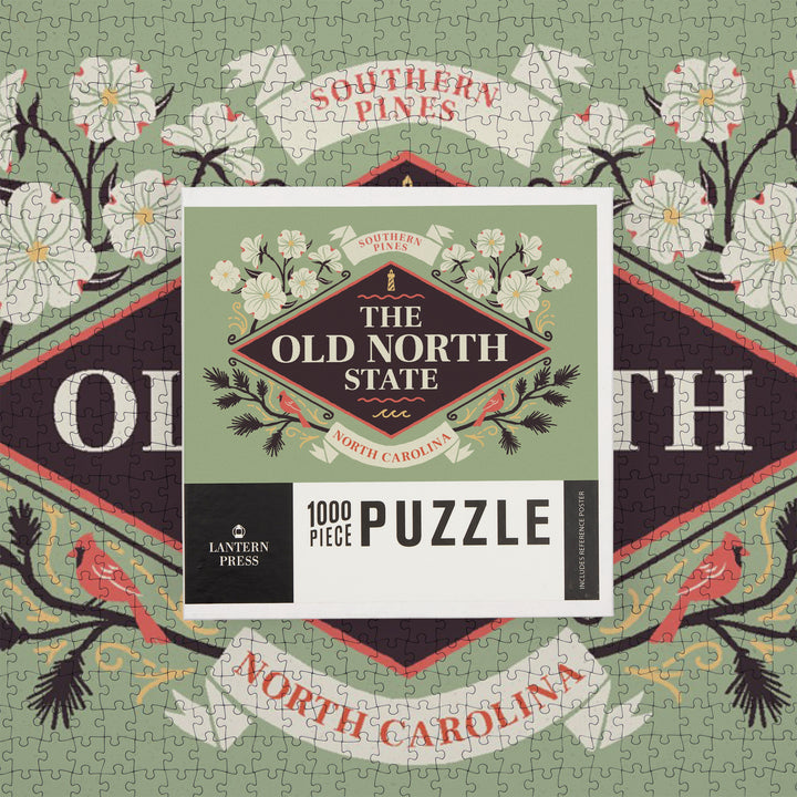 Southern Pines, North Carolina, State Motto Crest, State Series, Jigsaw Puzzle
