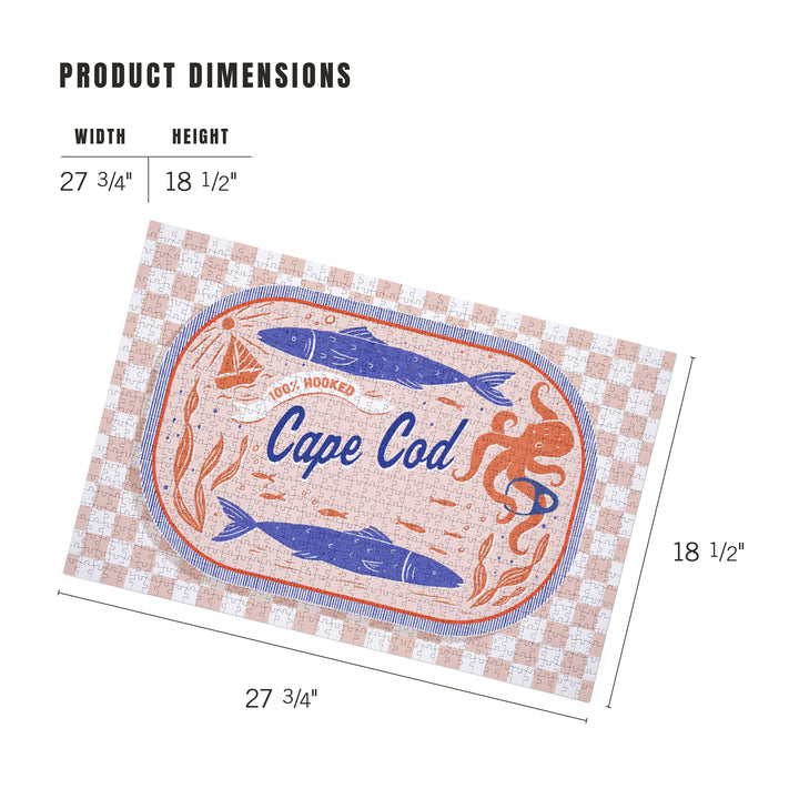 Cape Cod, Massachusetts, Dockside Series, 100% Hooked, 1000 Piece Jigsaw Puzzle